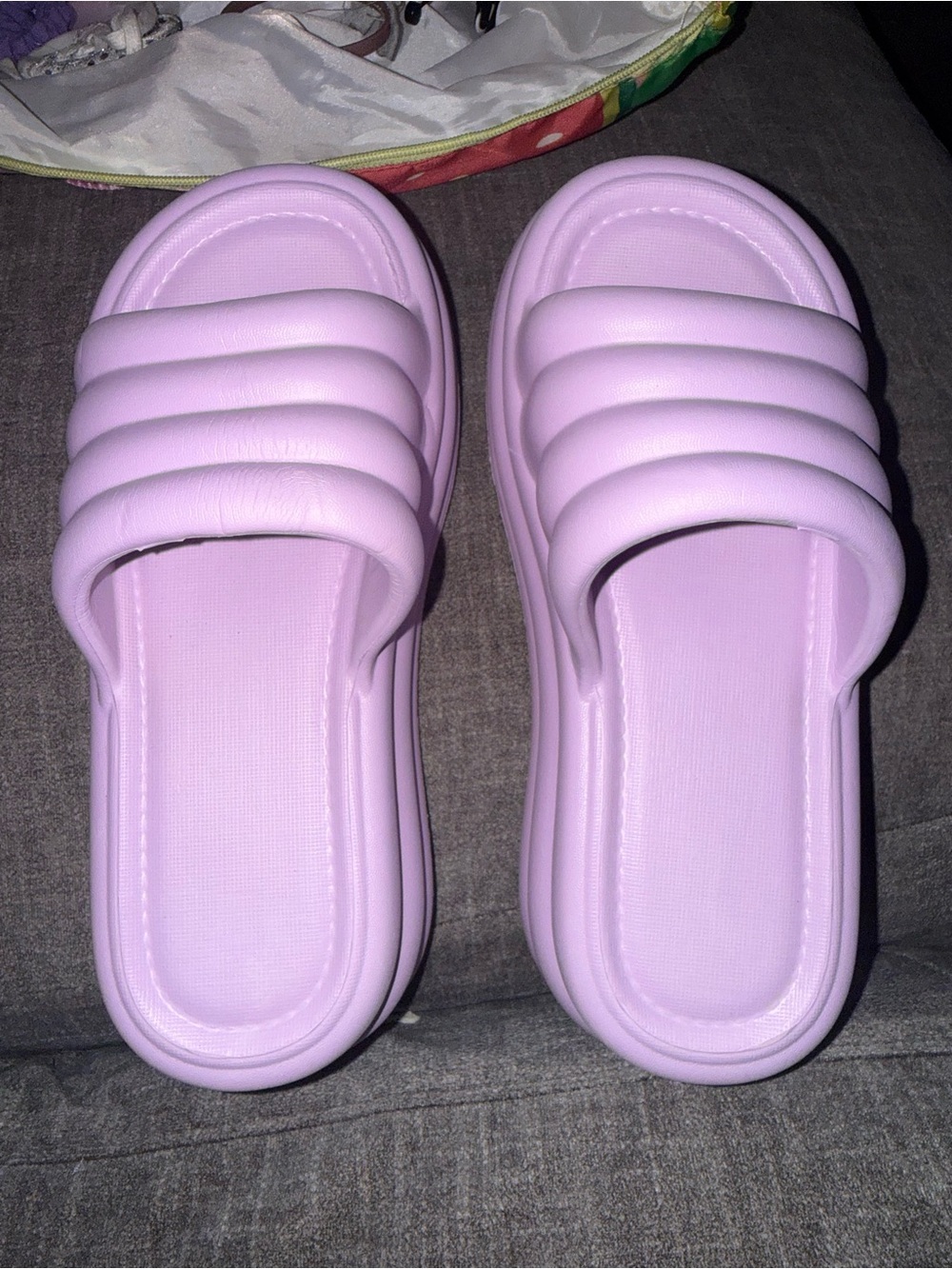 Women’s Lavender Padded Slide Sandals